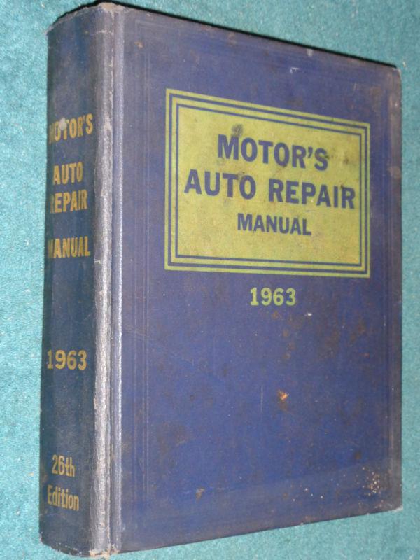1955-1963 chevy ford olds cadillac buick dodge plymouth &more motors shop manual