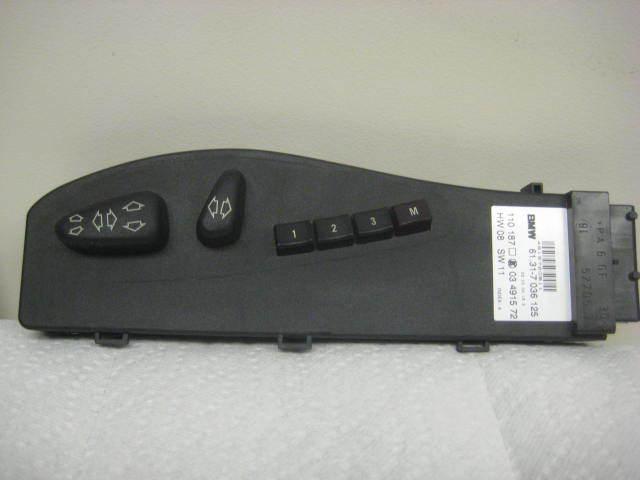 Bmw e46 power seat switch module memory driver left 325i 325ci 330i 330ci m3
