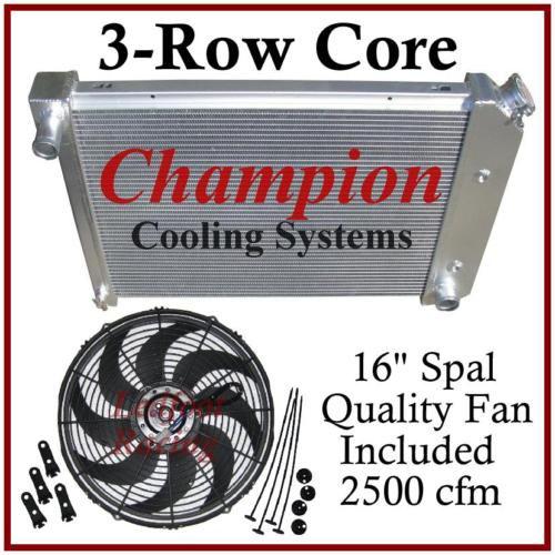 Radiator universal gm / chevy 20 3/4 x 17 core + fan