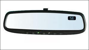 Genuine subaru oem legacy & outback auto-dimming mirror with compass & homelink