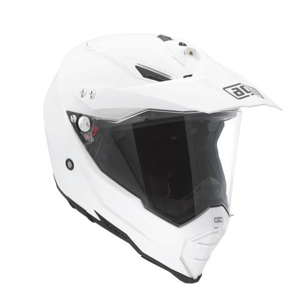 Agv ax-8 dual evo white large display helmet-perfect condition