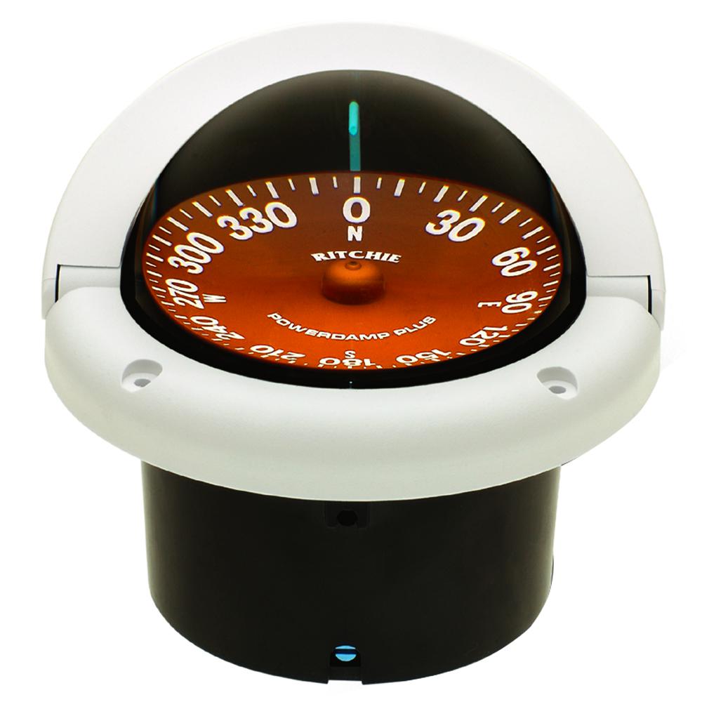 Ritchie ss-1002w supersport compass - flush mount - white ss-1002w