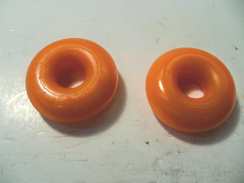 New (2)  re suspension orange rsw bump stop rubbers 5/8" hole 3/4" arca nascar