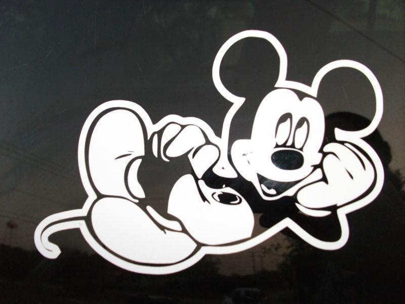 Mickey car window sticker decal- x2