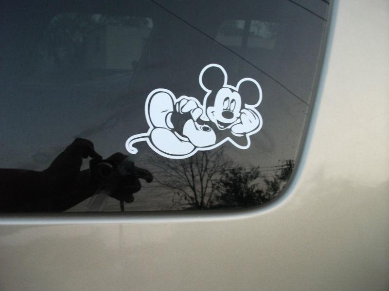 Find MICKEY car window sticker decal X2 in Breckenridge, Texas, US