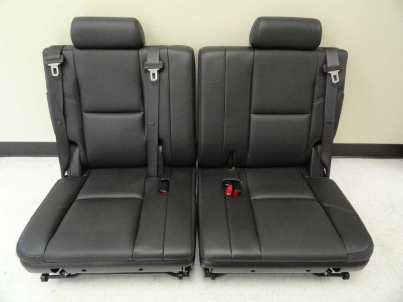 2007-2013 factory_oem_3rd row seats_set_ebony_black_perforated_leather_gm