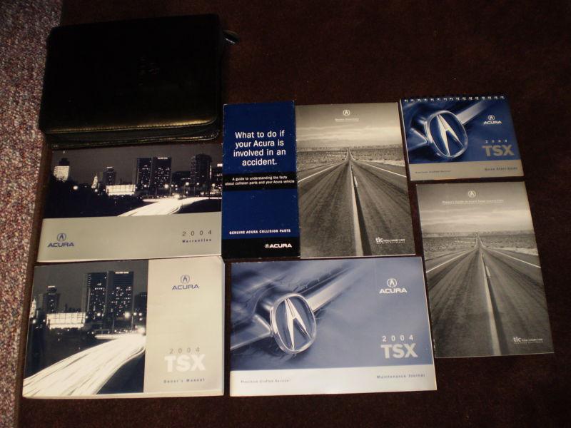 2004 acura tsx car complete owners manual books guide case all models