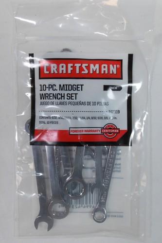 Craftsman 10-pc midget wrench set 5/32-7/16