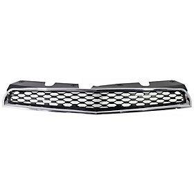 Chevy equinox 10-12 grille, upper, black, w/ molding