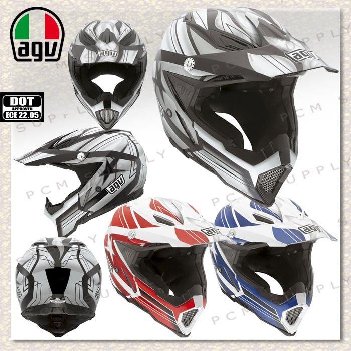 Agv ax-8 evo flagstars offroad mx enduro street dot ece2205 motorcycle helmet