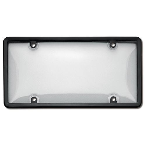 Cruiser 60510 license plate frame and cover combo black frame clear cover