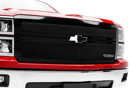 T-rex 2014 chevy silverado billet grille upper class polished mesh grill 51118