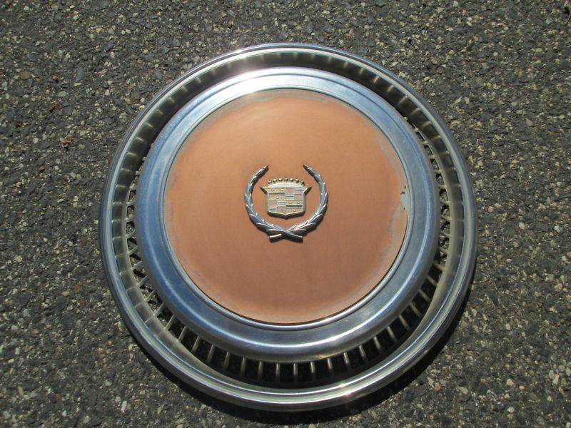 1974 1975 1976 1977 1978 cadillac eldorado hubcap oem brown free shipping 