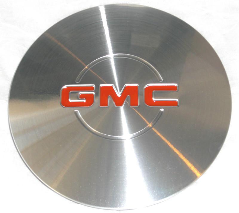 Factory oem gmc sierra / yukon / safari center cap hubcap (1 piece) machined