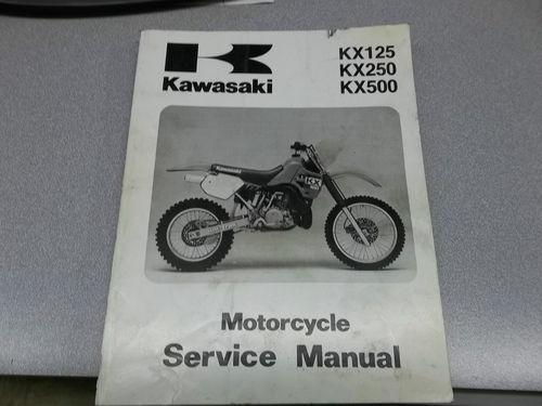 Factory oem kawasaki 1988 kx125 / kx250 / kx500 service manual 