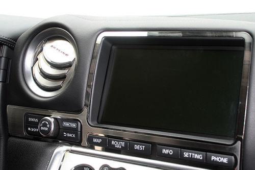 Acc 161007 - 10-13 nissan gt-r navigation trim polished car interior