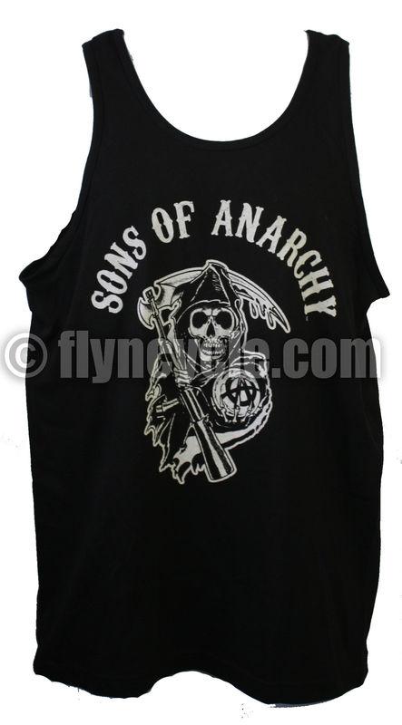 Sons of anarchy samcro soa reaper logo 2-sided tank top t-shirt