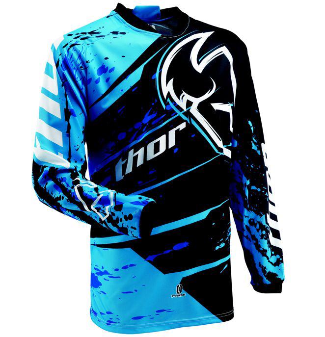 Thor 2013 phase splatter blue mx motorcross atv jersey xxl 2x-large new