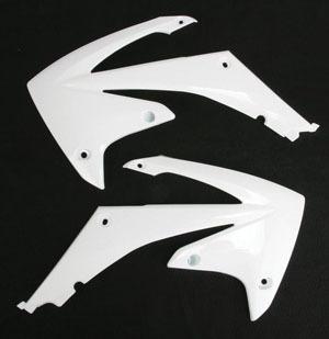Ufo plastics radiator covers white for honda crf450x 08-11