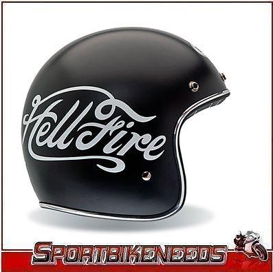 Bell custom 500 hellfire  helmet size s small open face helmet