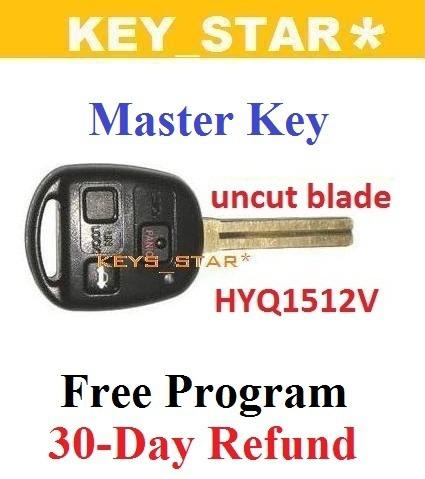 New uncut lexus es is gs ls sc 300 400 master key remote hyq1512v ++free program