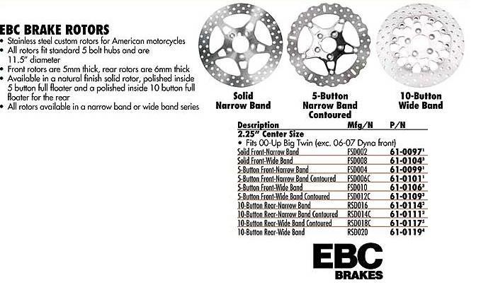 Ebc brake rotors  p/n 61-0117