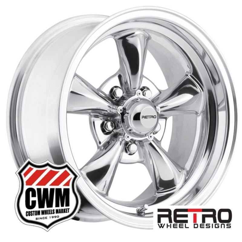 15x8" retro wheel designs polished wheels rims for chevy bel air 53-70