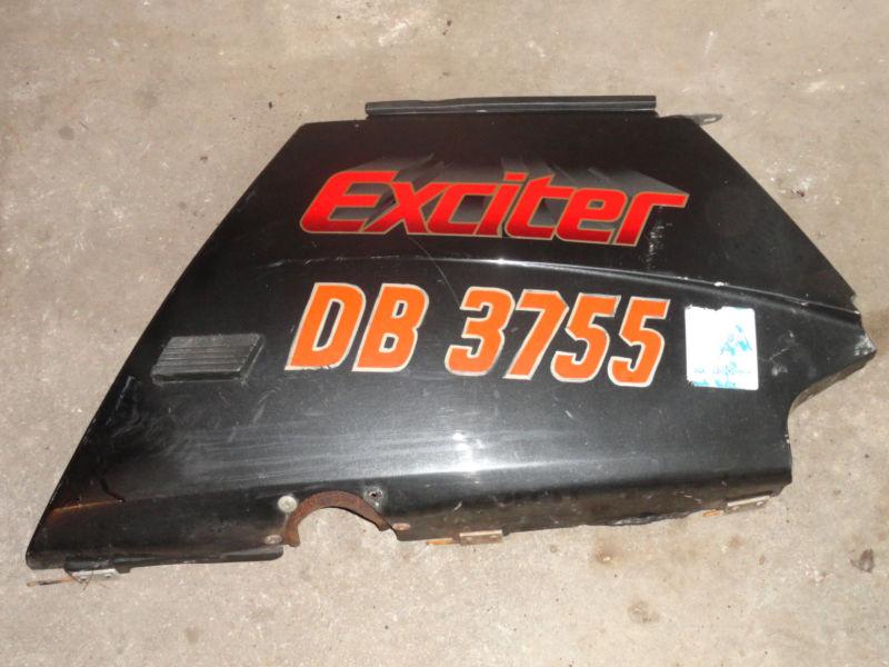 Yamaha ex570 exciter hood panel 1989 right side rear charcoal metallic