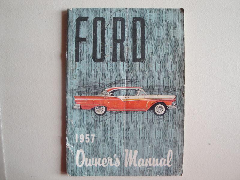 1957 ford owner's manual used
