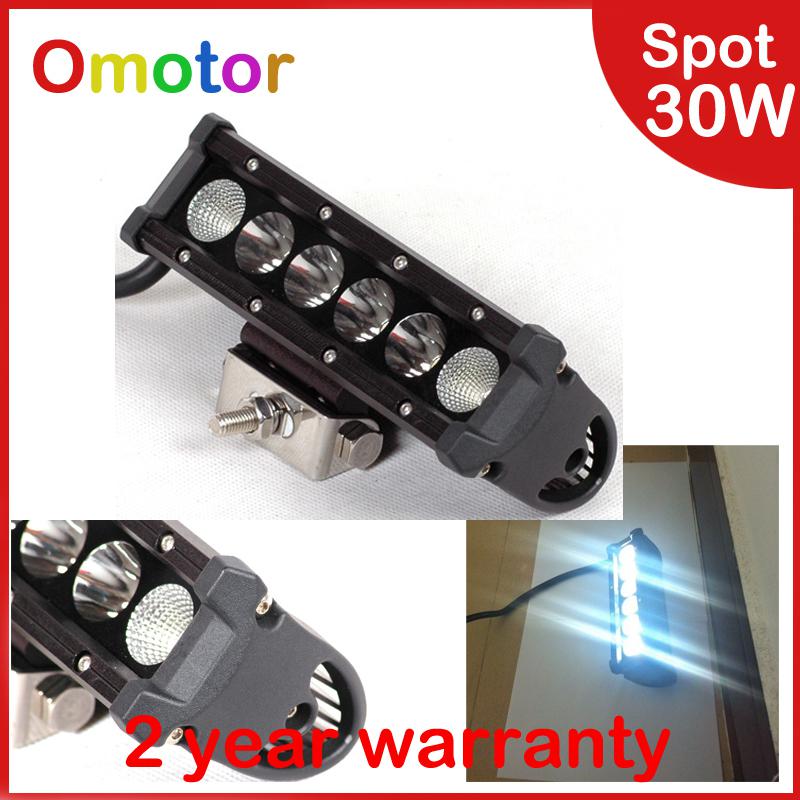 New 7.5inch 30w led off road light spot bar led work lights 4wd boat ute jeep