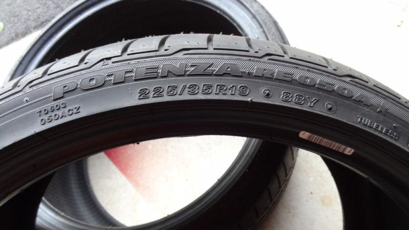 Bridgestone potenza re050a run-flat tire 225 35 r19 88y brand new fits bmw 335i