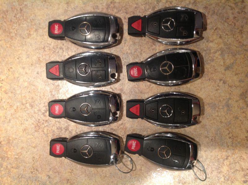 Lot of 8 oem 3 and 4 button mercedes-benz smart key kr55wk49031