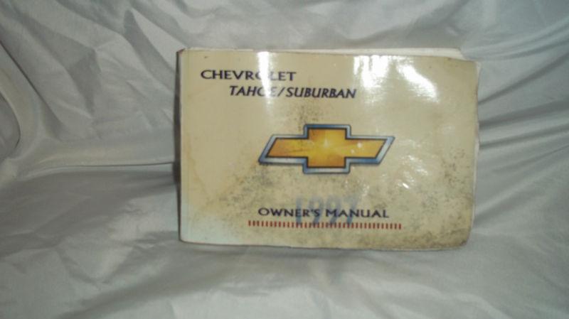 97 chevy tahoe/suburban owners manual