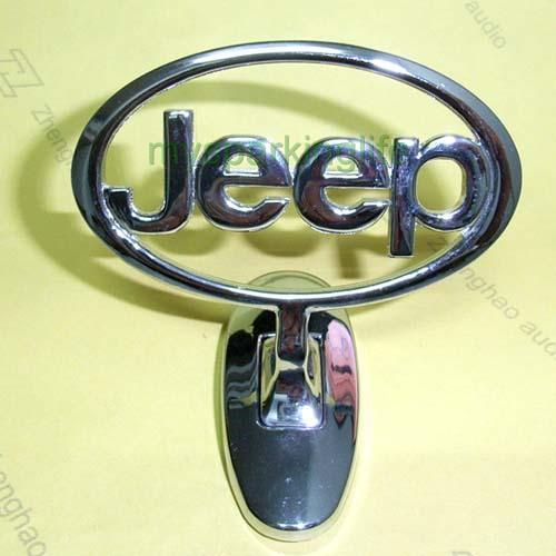 1 pcs jeep car motor auto chrome 3d logo hood ornaments badge emblem