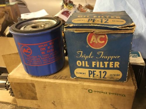 Chevy ac delco pf12 oil filter nos. in box.   b