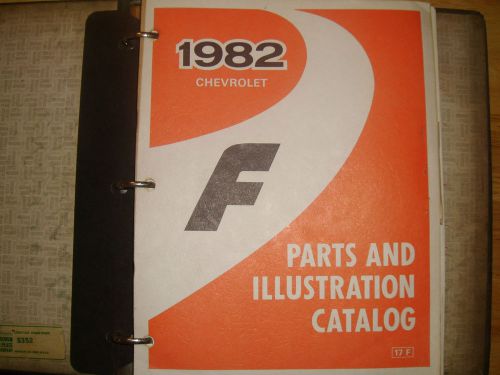 1982 chevrolet camaro / parts catalog / text &amp; illustr