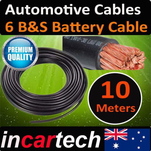 10 metres x 6b&amp;s single core cable dual battery system 12v 6 b&amp;s 125 amp 125a