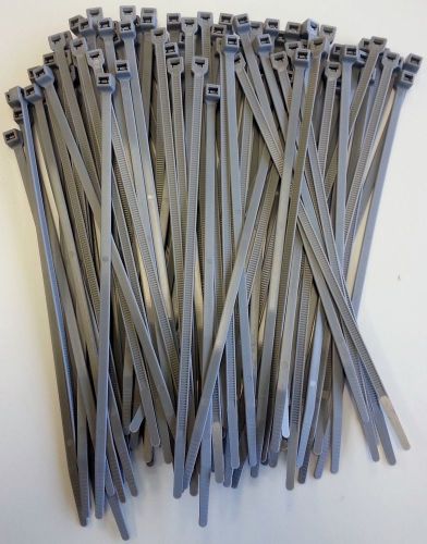 Hotwires split loom colored 4&#039; inch zip ties grey for auto &amp; rod 100 pcs