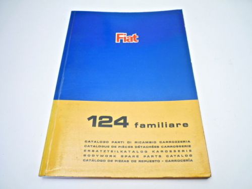 Fiat 124 familiare 1966-1970 factory bodywork parts manual