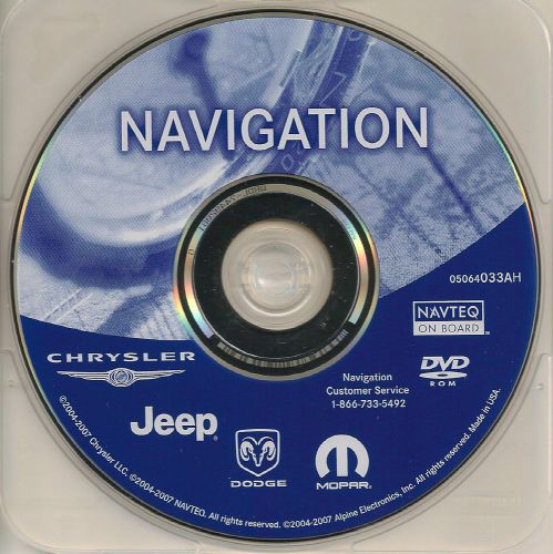 2007 2008 jeep patriot compass &amp; dodge caliber navigation dvd map version 033ah