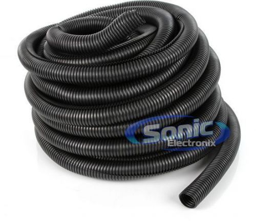 Scosche sl1-50 50 ft. of 1&#034; black flexible split loom tubing