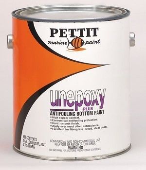 Pettit marine unepoxy plus bottom paint black quart