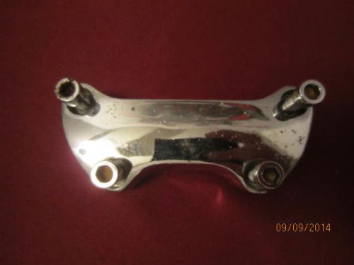 Harley davidson handle bar top plate chrome with bolts