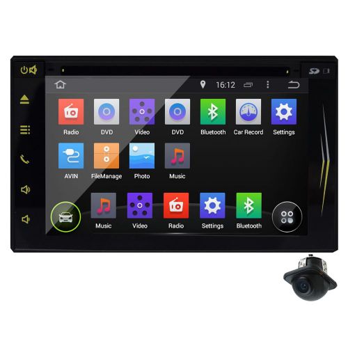 Indash 2din android 4.4 os car dvd player gps wifi 3g radio ipod av-in bt camera