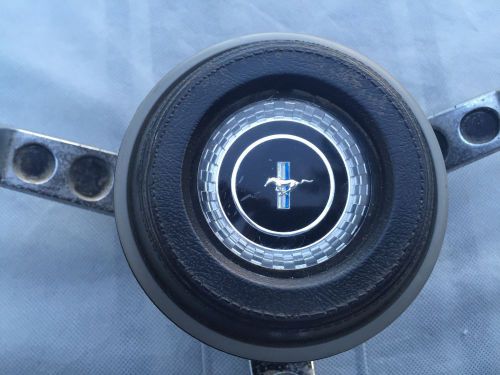 1967 ford mustang black horn button