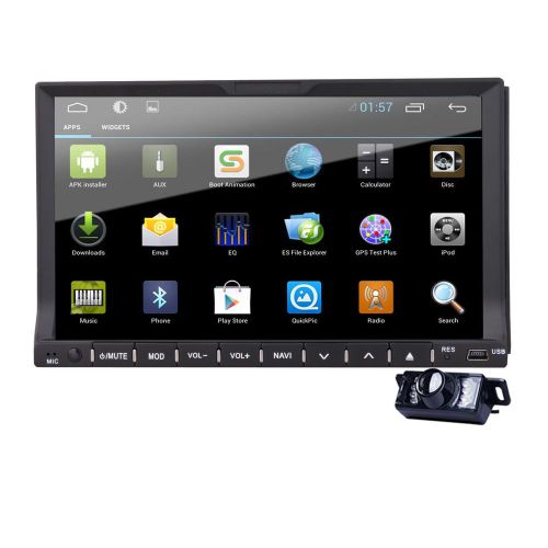 2 din 7&#034; android 4.4 gps navigation car dvd player 3g wifi bluetooth mp3+camera