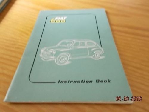 Fiat 600 instruction manual