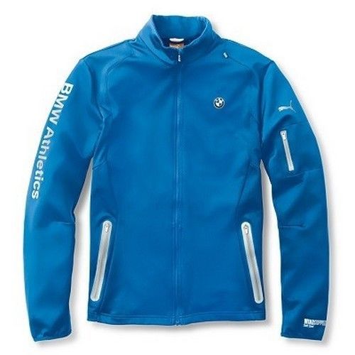 Bmw genuine puma lightweight soft shell jacket men royal blue xxl 2xl