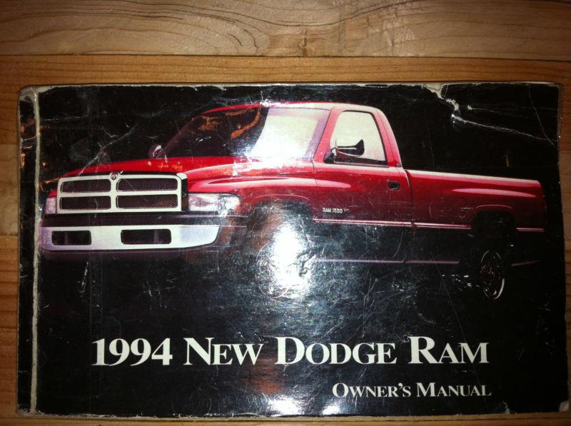 1994 dodge ram owners manual original