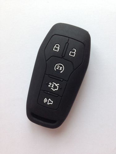 Black key protector cover keyless for ford fusion mustang f-150 lincoln mkz mkc